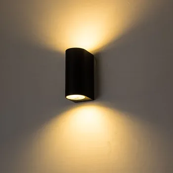 10 W стенен декор лампада Led Алуминиев нощни монтиран на стената лампа, IP65 2X5 W Led светлини за верандата, коридор, монтиран на стената лампа за баня бял/топло бял