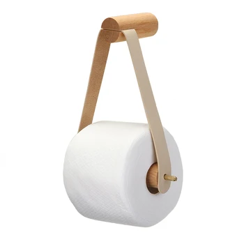1бр Дървена Roll Държач за Тоалетна Хартия За Съхранение на Хартия В Банята Диспенсер За Кърпи За Ръце, Държач За Тоалетна Хартия на Аксесоари За Баня