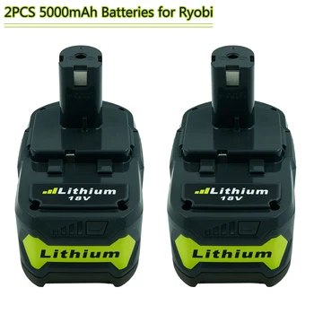 2x Смяна на Батерията За Ryobi 18 от 5000 ма P108 RB18L50 RB18L40 литиево-йонна Акумулаторна батерия Електроинструменти Батерия Ryobi ONE+