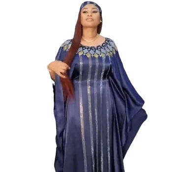 Африкански рокли За жени 2022 Африканска Облекло Мюсюлмански Дълги Рокли с Високо Качество с Дължина До пода Модно Макси Рокля за Дами И Шал