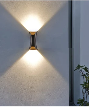 Закрит Плувен 10 W COB LED, с монтиран на стената Лампа, Водоустойчив Нагоре-Надолу, с монтиран на стената Лампа за Хотел с Ресторант и Кафене с Градина, Веранда Светлини Аплици