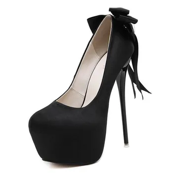 пролетно-есенен дамски обувки с нов модел на висок ток 16 см, модни пикантен дамски обувки за нощен клуб